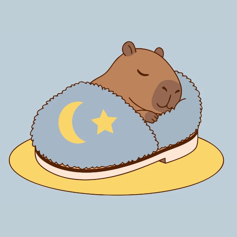 Capybara endormie dans un sommeil douillet