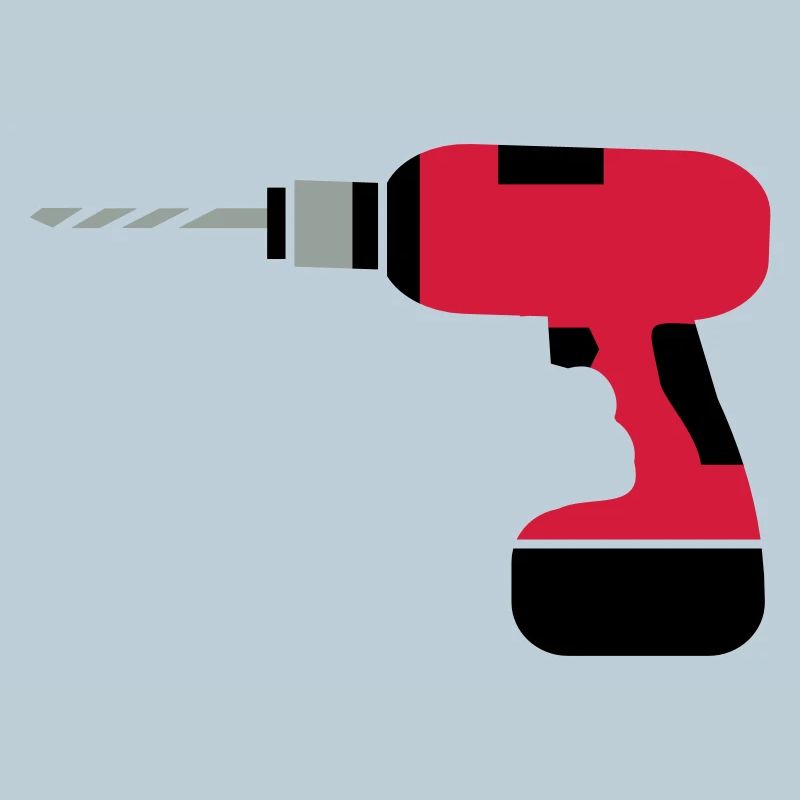 A cordless drill