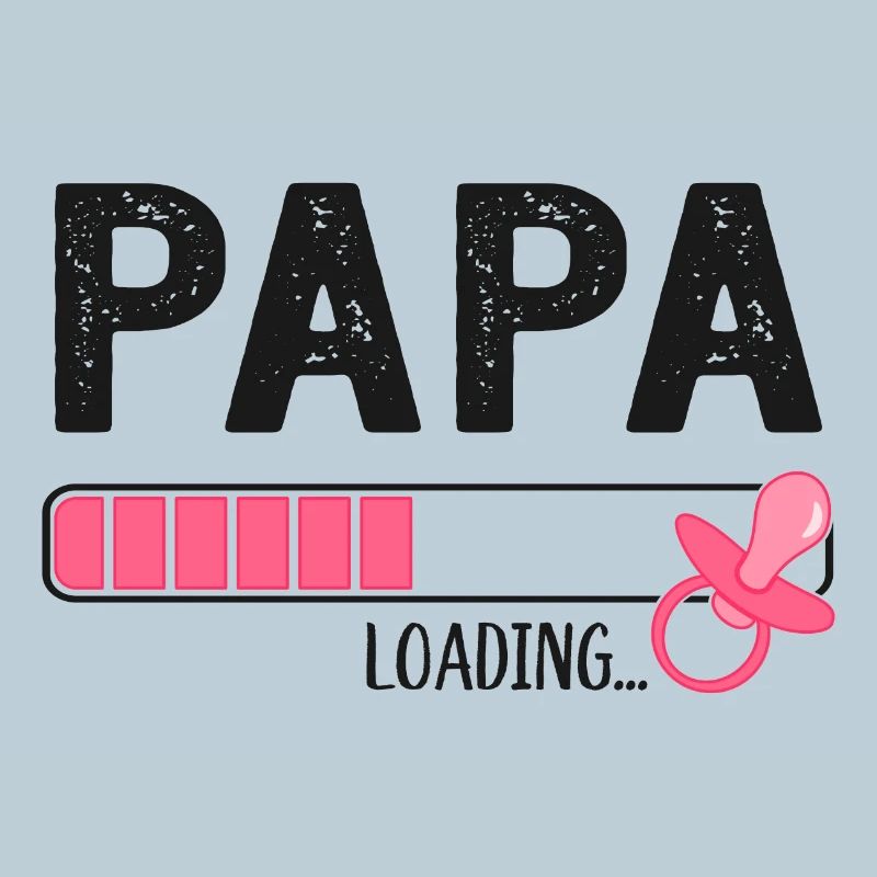 Papa Loading Werdender Vater Schwangerschaft