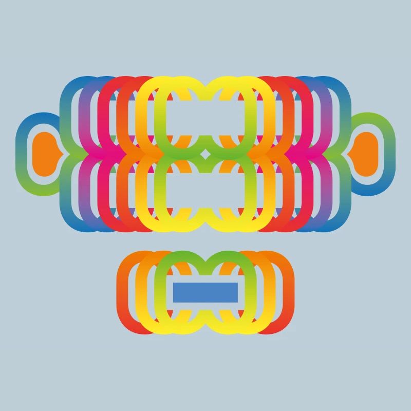 Arc-en-ciel couleur singe