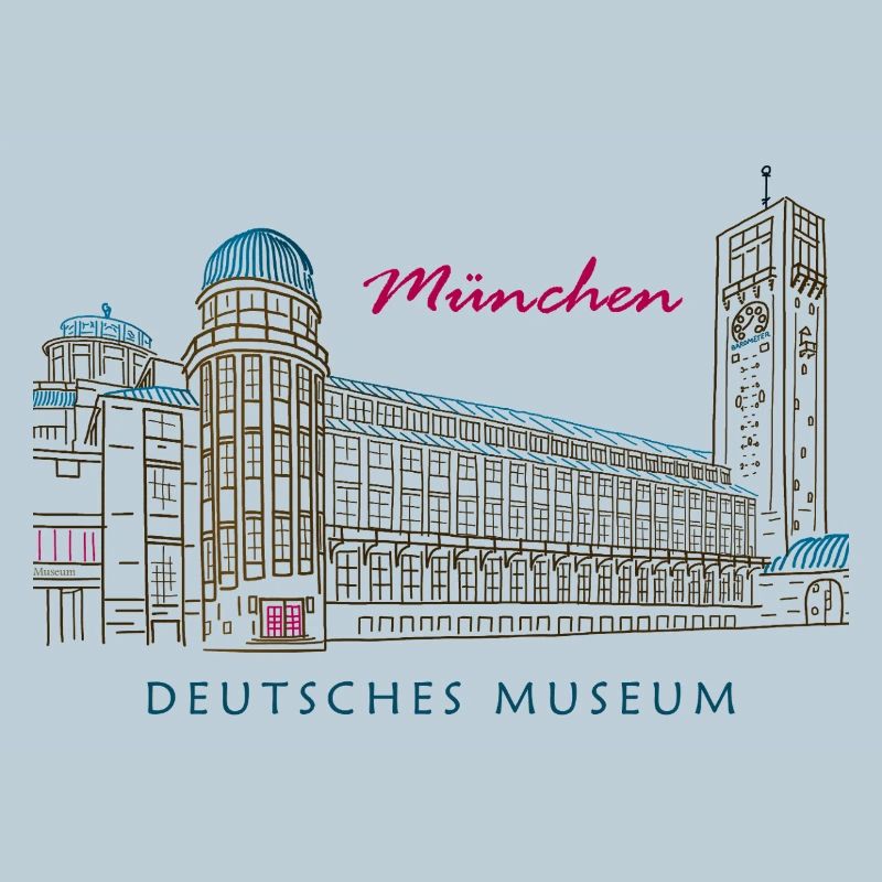 Munich Deutsches Museum Dessin à la main