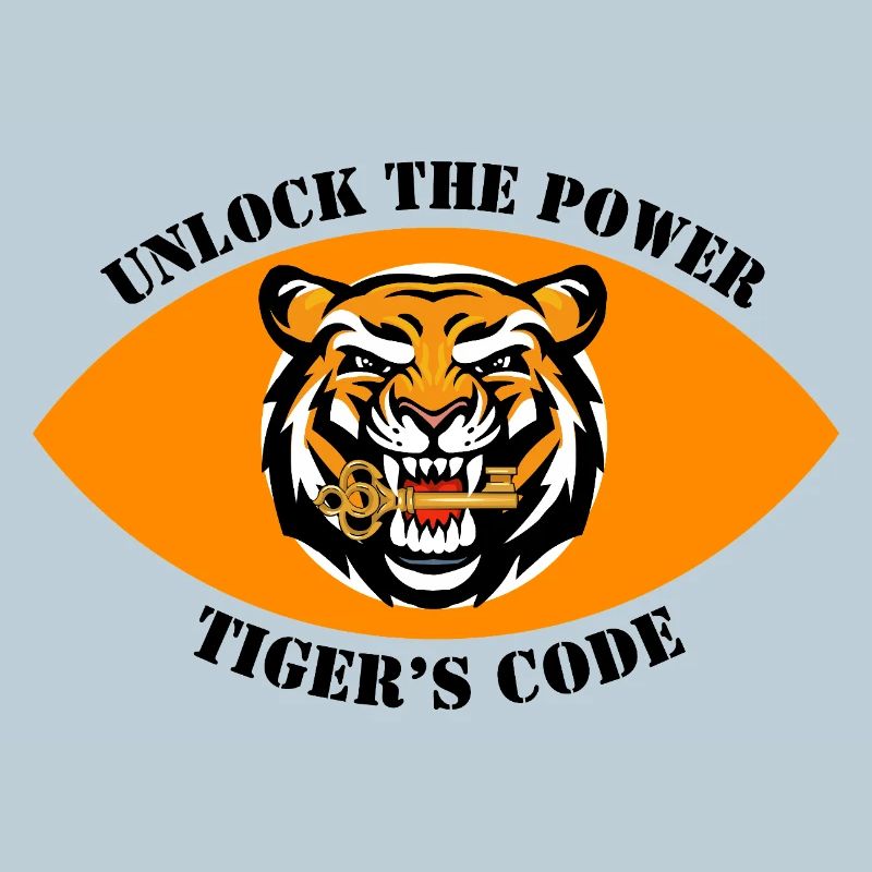 Dynamisches Tiger-Emblem-Design