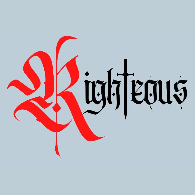 Gothic Righteous Design with Sword
