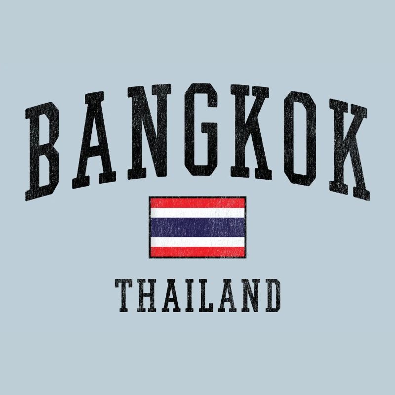 Thailand Flag Minimal Stripe