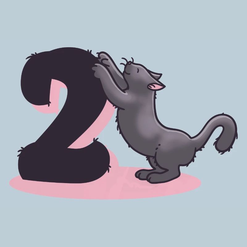 Katze Zahl 2