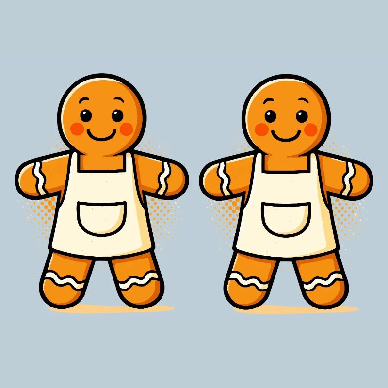 Gingerbread men with apron