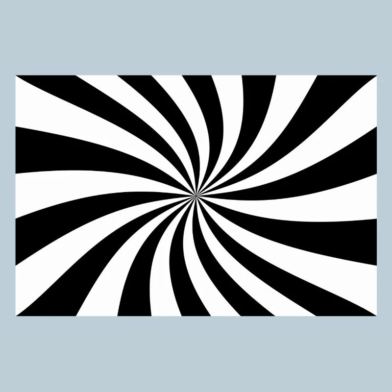 Spirale Noir et Blanc hypnotique