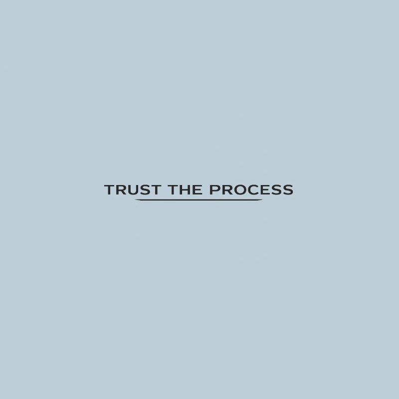 Faites confiance au processus Typographie Tee