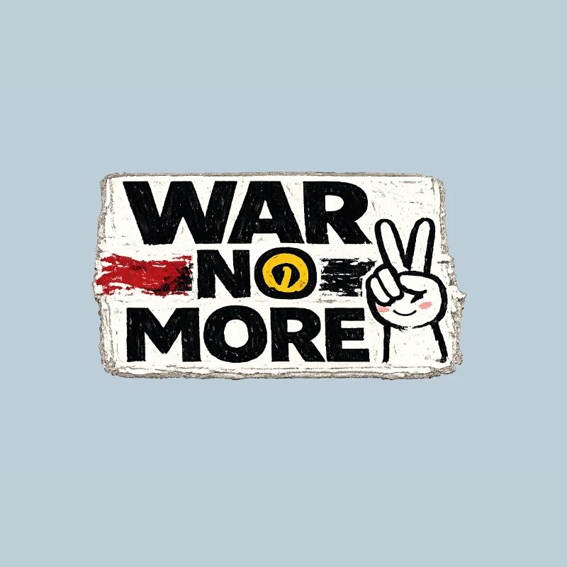 War No More – Sticker Peace & Humanity 