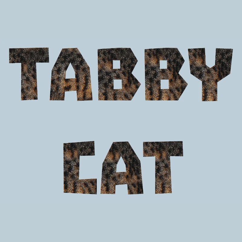 Tabby Cat, Typographie, fur prints