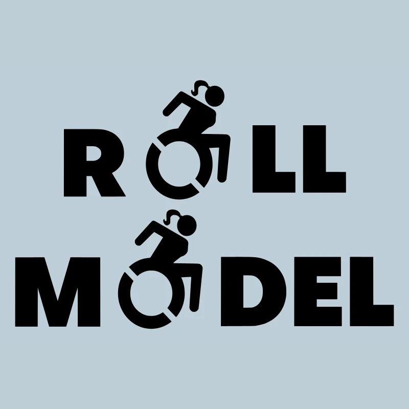 A female wheelchair user is roll model *
