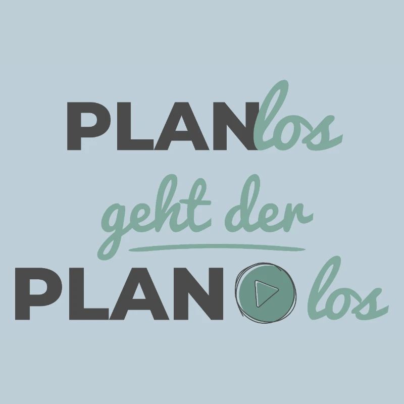 Planlos geht der Plan los – Scandi Soft Typografie