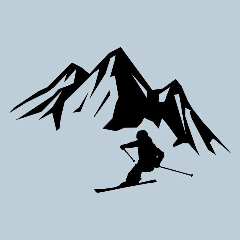 Mountains Skiers