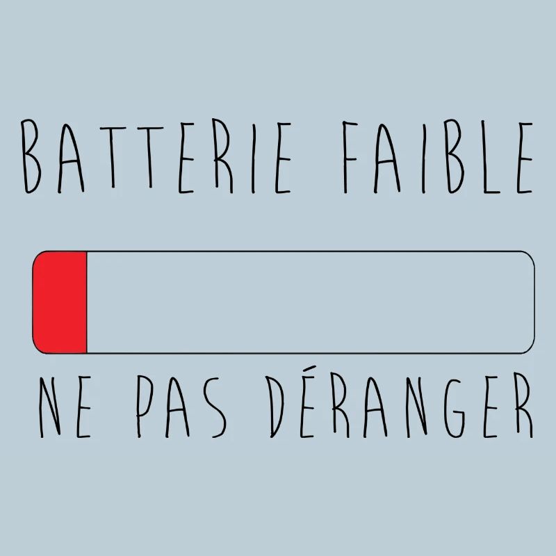 batterie faible, ne pas déranger