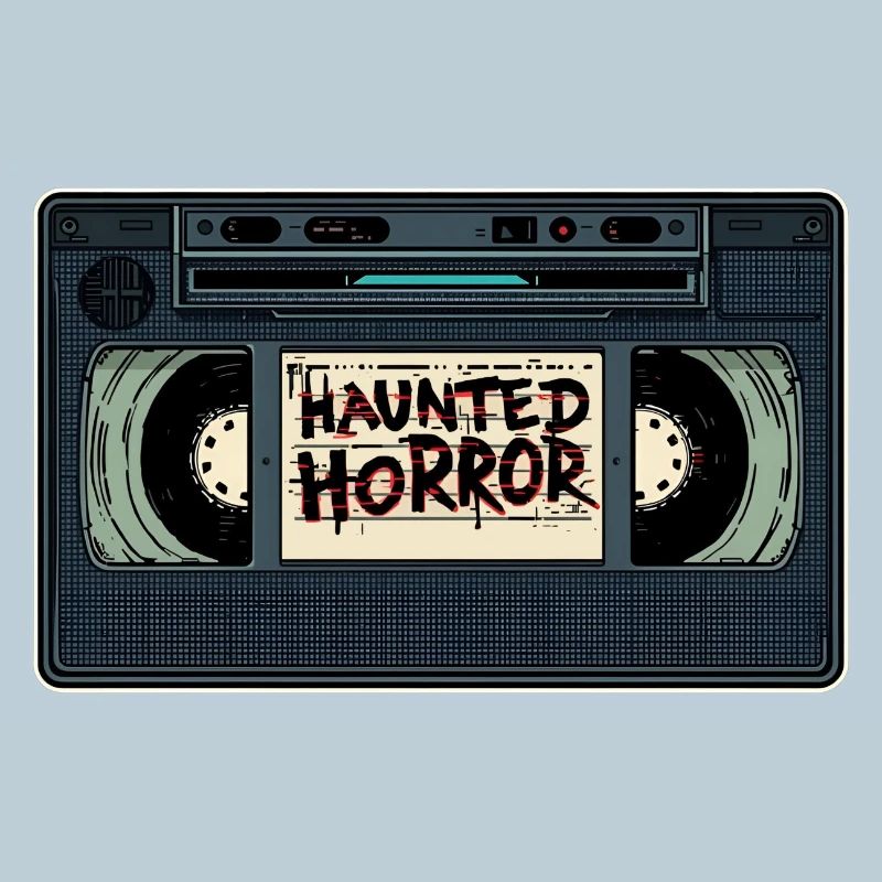 Haunted Horror Cassette Retro
