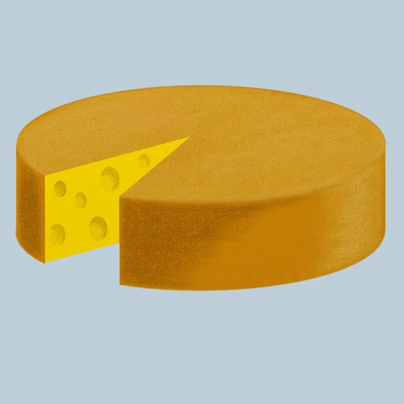 Käse angeschnitten