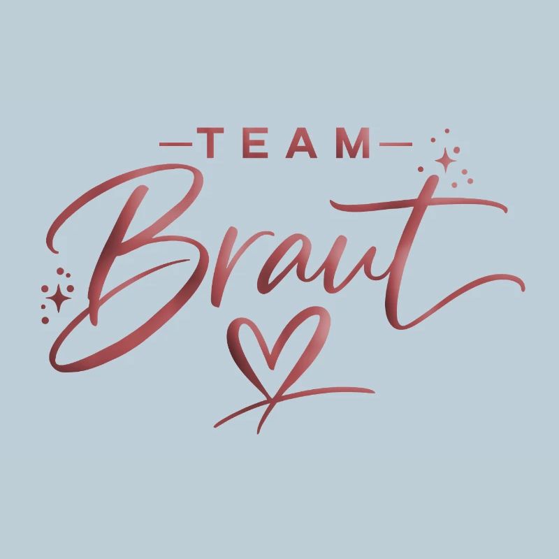 Team Brat Heart Font Logo