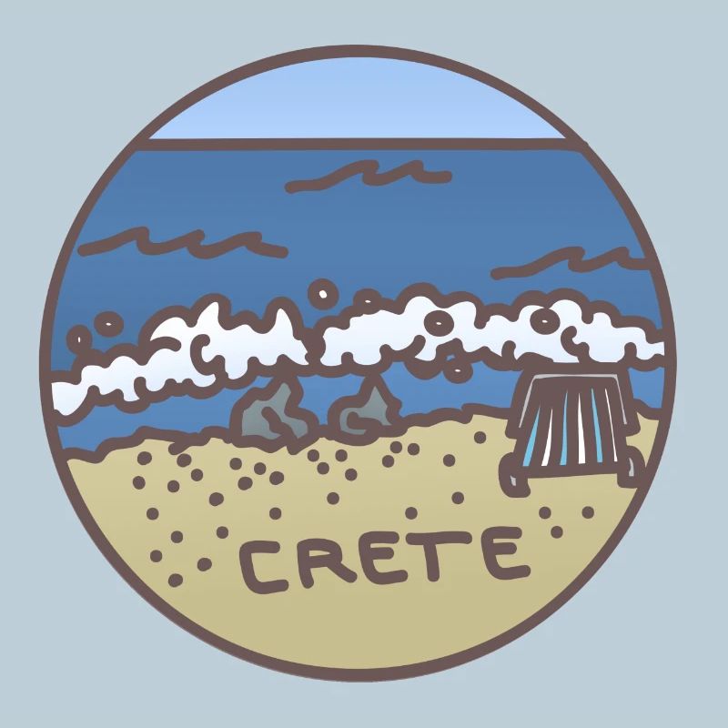 Crete - Greece Illustration