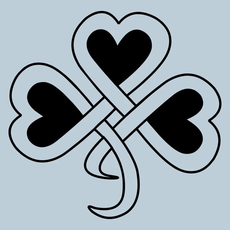 Teinte vectorielle de trèfle celtique