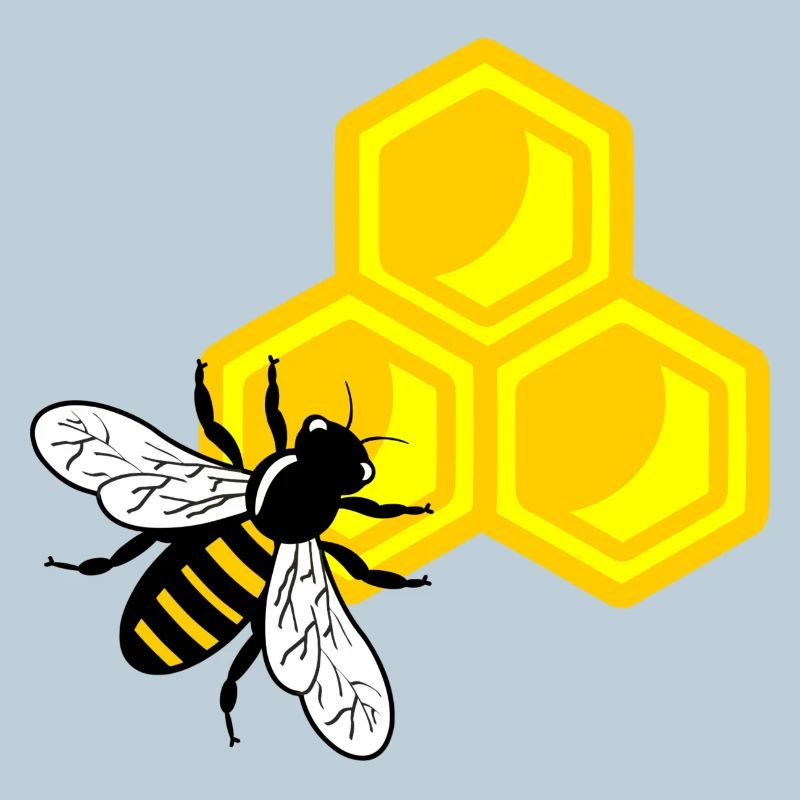 Abeille sur nid d’abeille