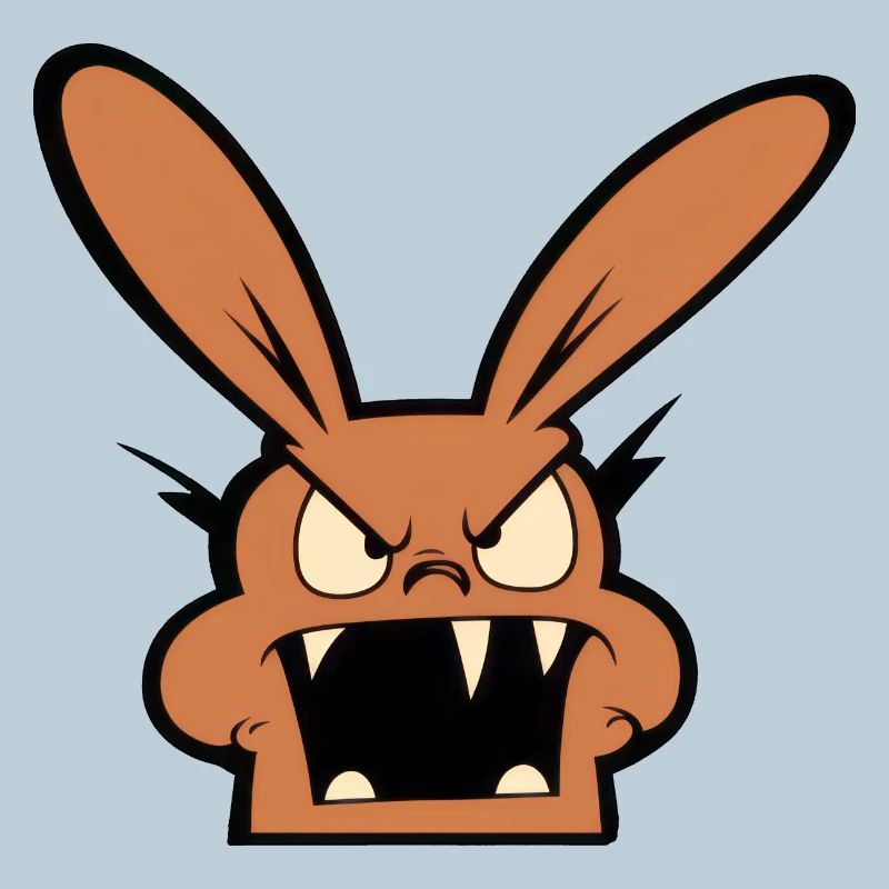 angry rabbit