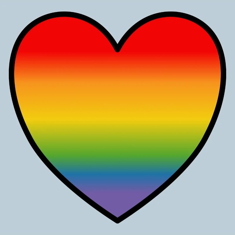 LGBT Shirt Regenbogenherz