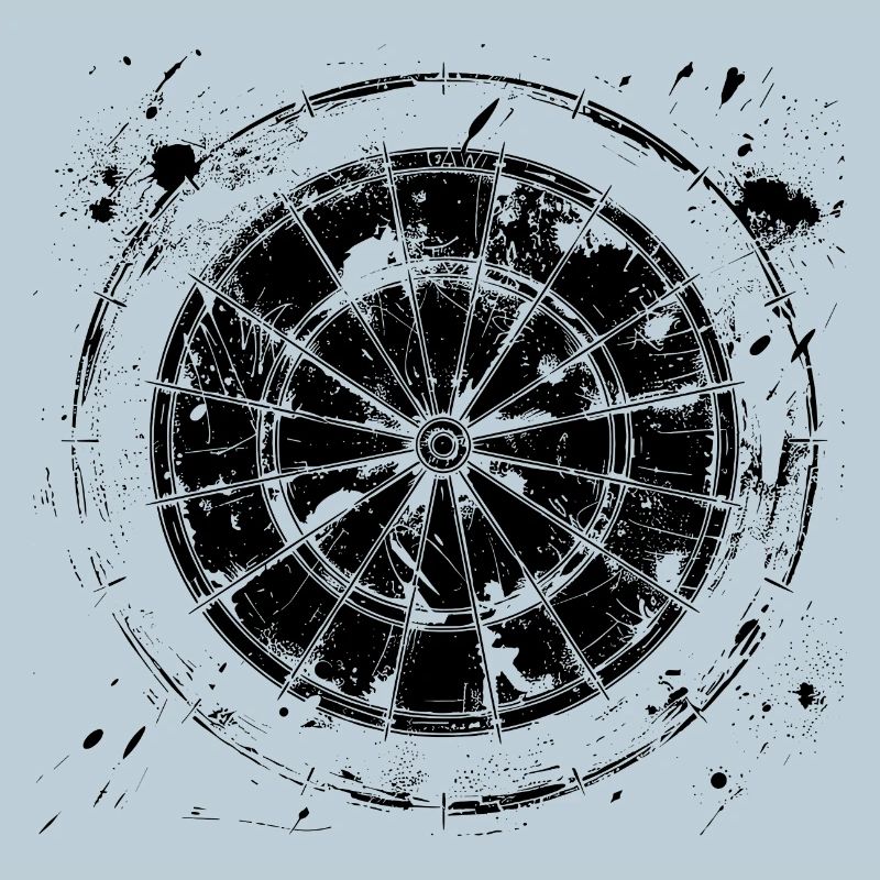 Dessin de jeu de fléchettes