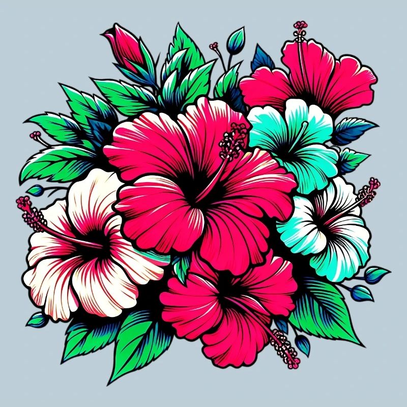 Fleurs d’hibiscus