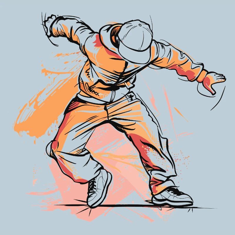 Breakdancer Drawing