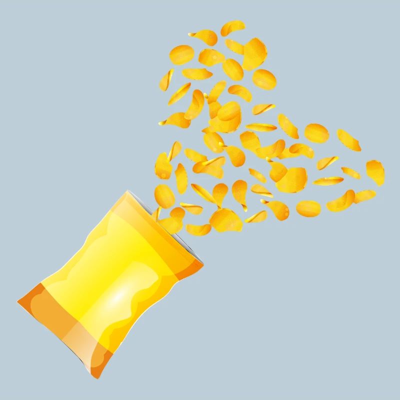 Ouvrir le sachet de chips en forme de coeur