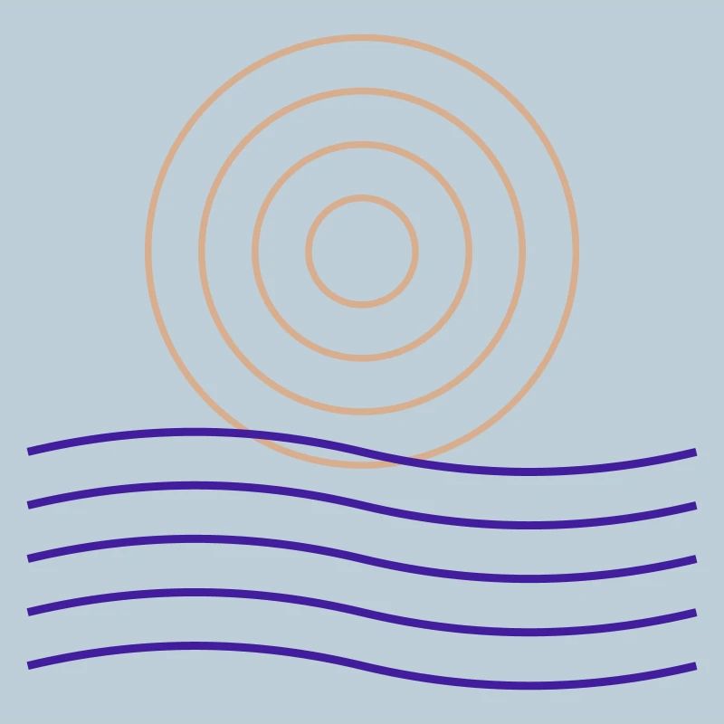Geometric Lines and Circles Design