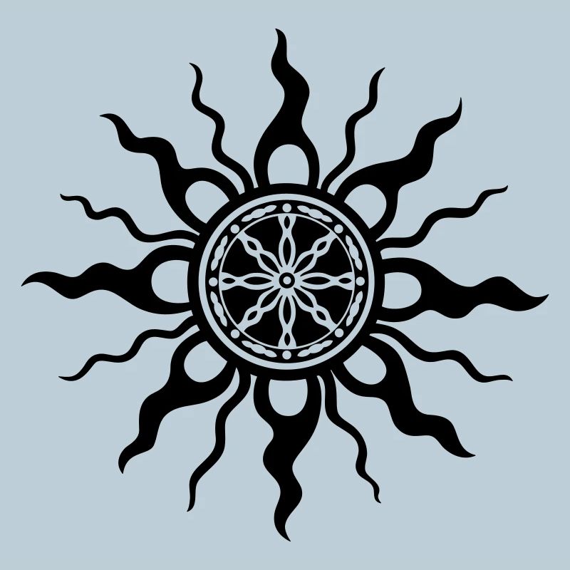 Conception d’ornement tribal du soleil