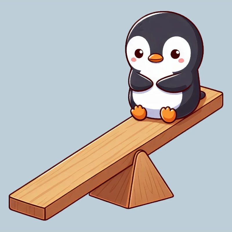 Mignon pingouin dessin animé amis amitié