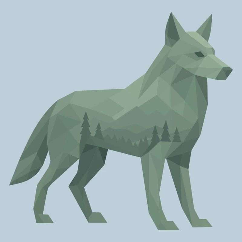Geometrischer Wolf