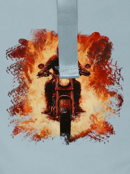 Flammensturm Motorradfahrer