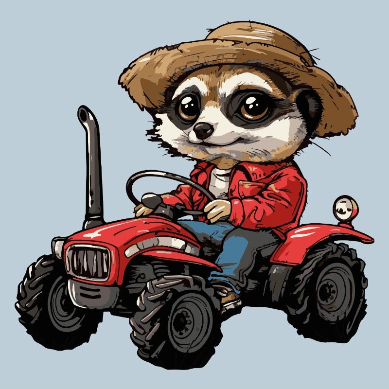 Fermier de tracteurs suricates