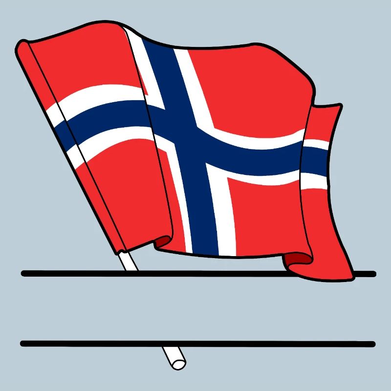 Norway Flag – Custom Text