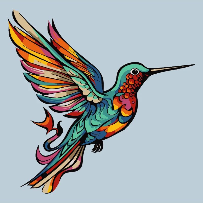 Hummingbird Bird Comic