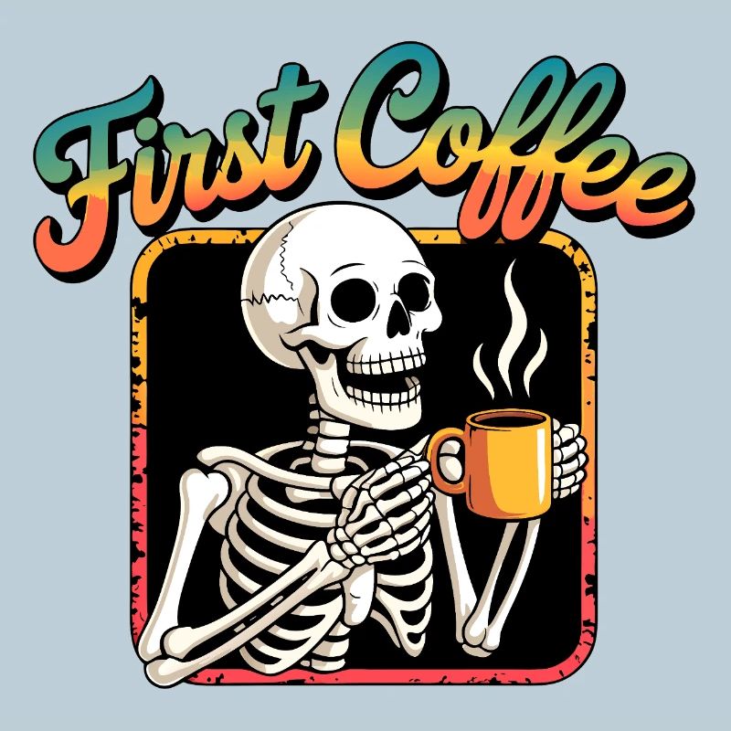 Premier squelette de café