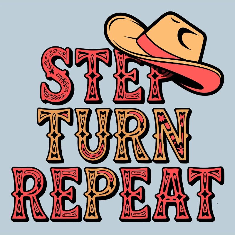 Line Dance Step Turn Repeat