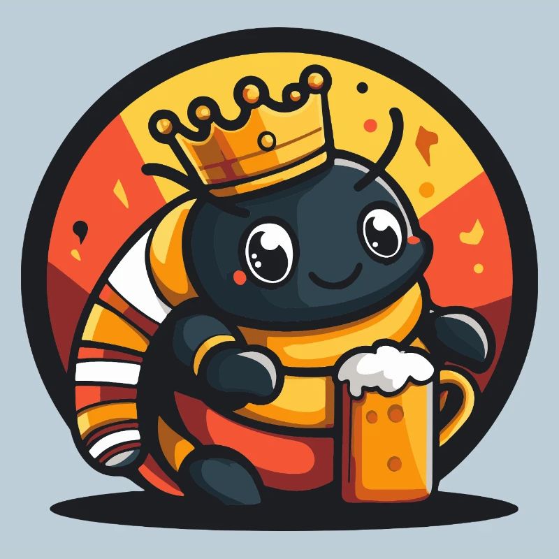 Wurm Bier Lustig
