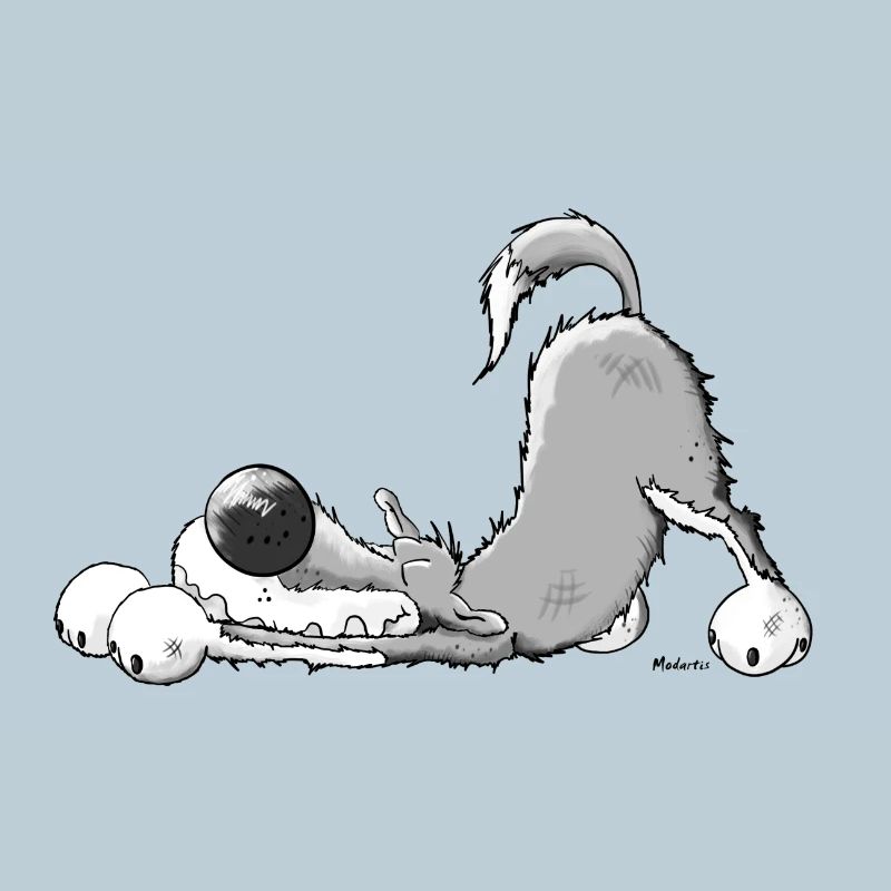 Happy Grey Wolf