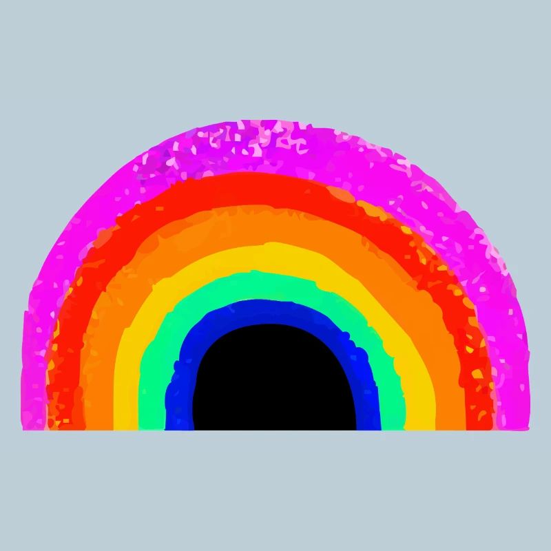 Lebendiger Regenbogenbogen