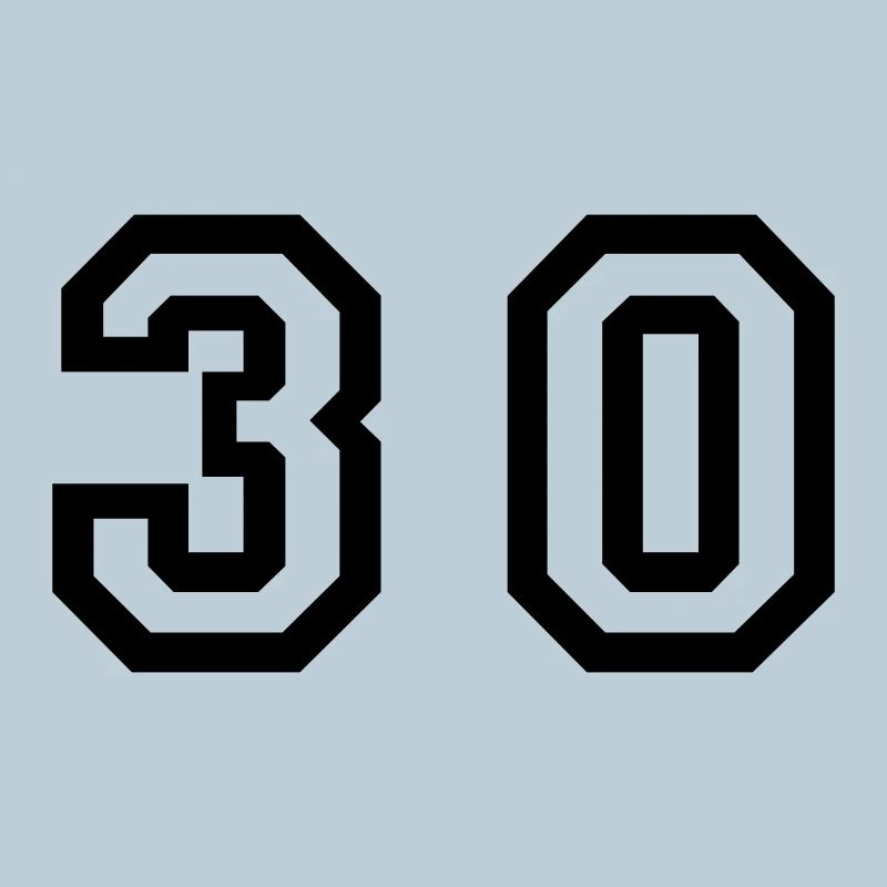 Number - 30 - Thirty
