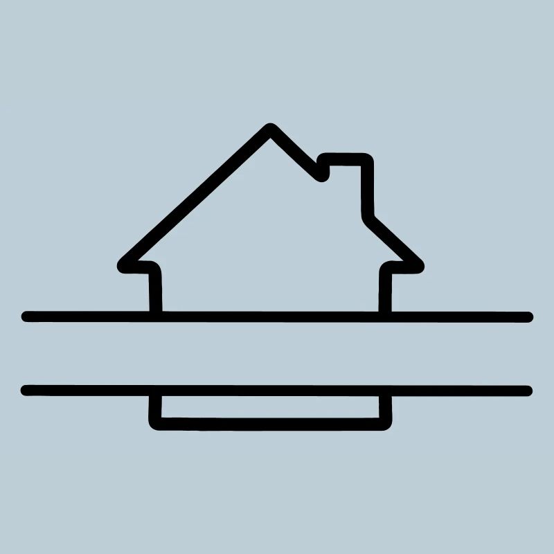 Haus einfaches langes Textbanner