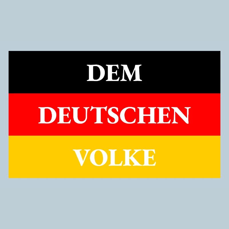 DRAPEAU AU PEUPLE ALLEMAND