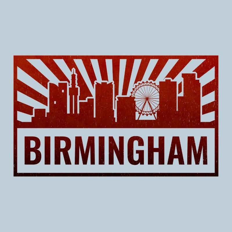 Birmingham Skyline Silhouette