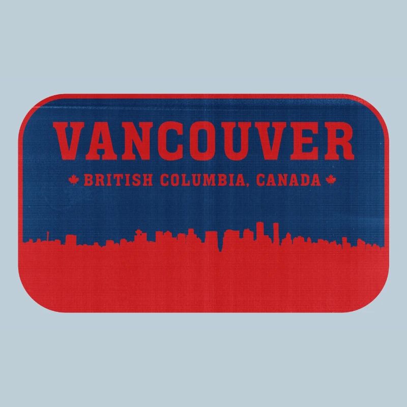 Vancouver Skyline BlueRed Badge