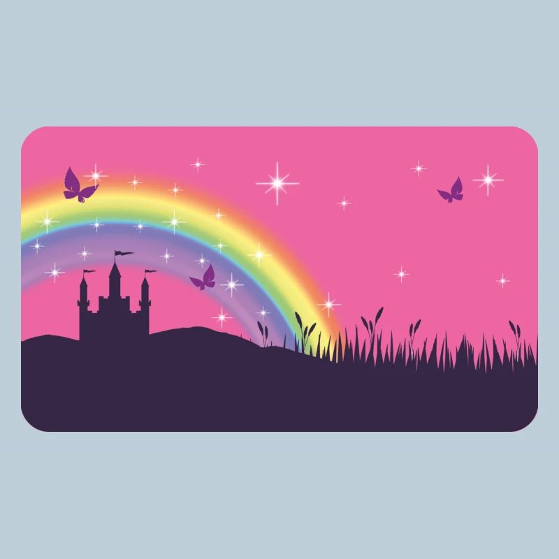 Fairytale Castle with Rainbow | personalizable