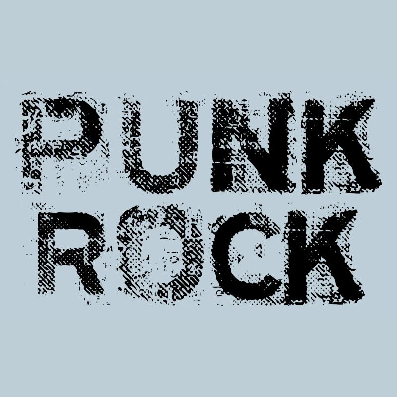 Punk Rock distressed bold logo